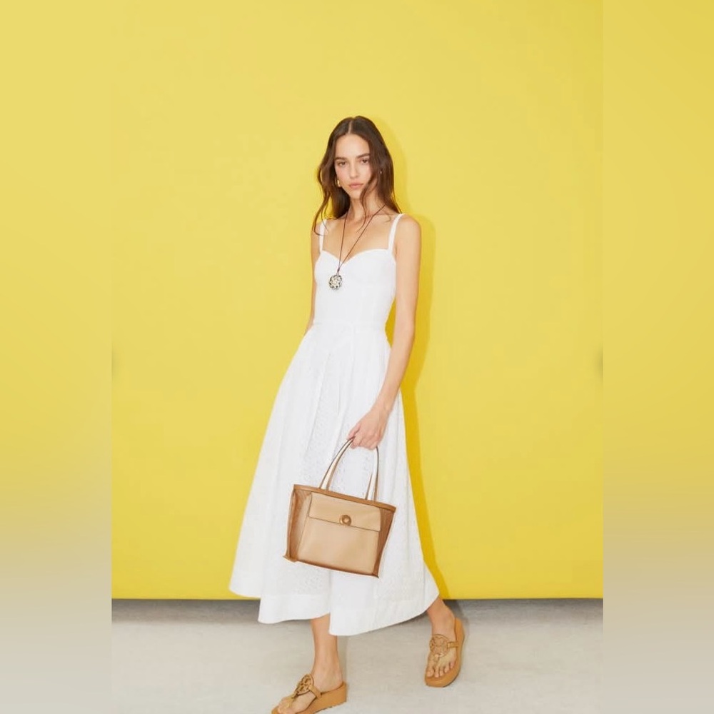 NWT $698 Tory Burch Cotton Broderie Anglaise Dress